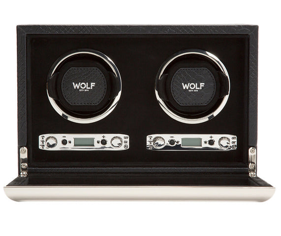 Wolf Watch Winder Exotic Double Black