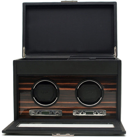 WOLF Watch Winder Roadster Double Storage And Travel Case
