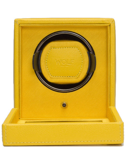 WOLF Watch Winder Cubs Single With Cover Yellow