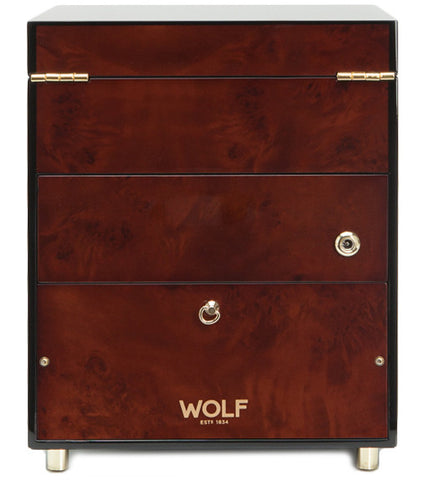 WOLF Watch Winder Savoy Single With Storage Burl