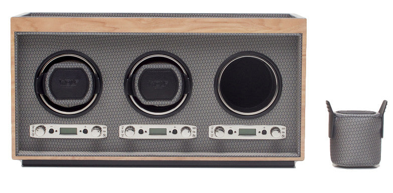 Wolf Watch Winder Meridian Triple Blonde