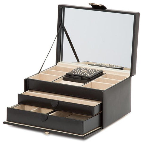Wolf Marrakesh Medium Jewellery Box Black 308102