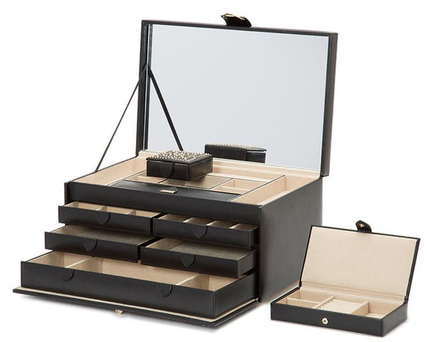 Wolf Marrakesh Large Jewellery Box Black 308202