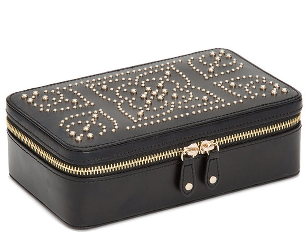 WOLF Jewellery Case Marrakesh Zip Black