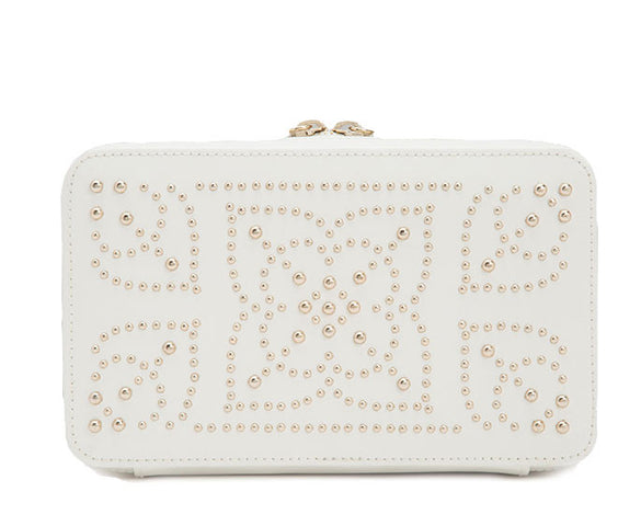 Wolf Marrakesh Zip Jewellery Case Cream 308653