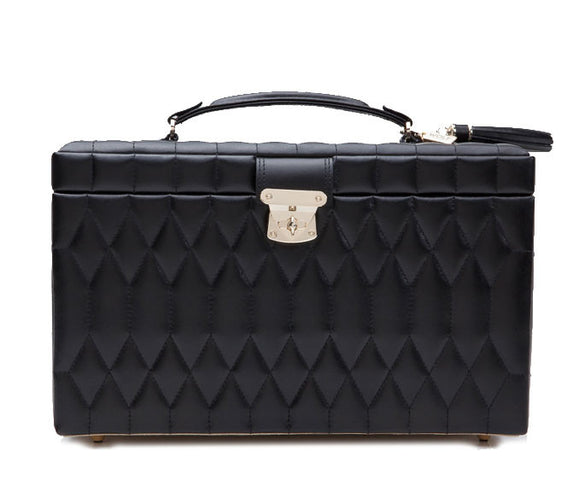 Wolf Caroline Large Jewellery Box Black 329671