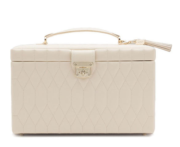 Wolf Caroline Large Jewellery Box Cream 329653