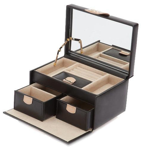 Wolf Jewellery Box Chloe Small Black 301102