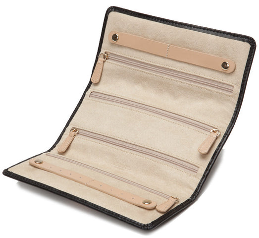 Wolf Jewellery Roll Chloe Black