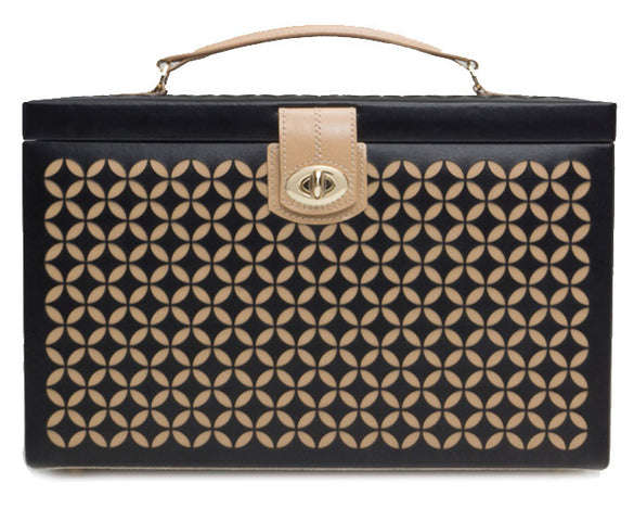 Wolf Chloe Large Jewellery Box Black 301502