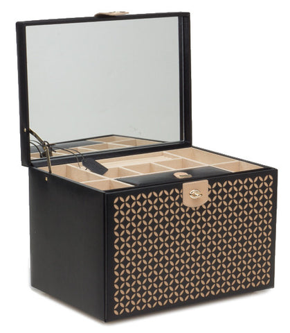 Wolf Jewellery Box Chloe Extra Large Black