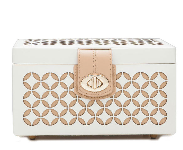 Wolf Chloe Small Jewellery Box Cream 301153