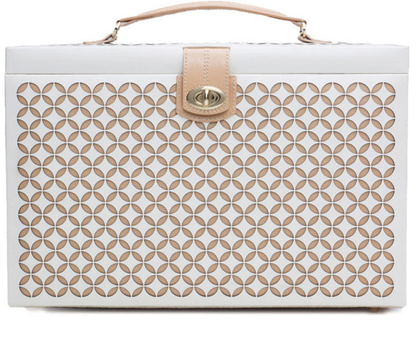 Wolf Chloe Extra Large Jewellery Box Cream 301653