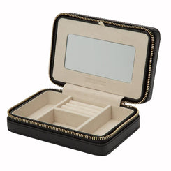 WOLF Jewellery Case Palermo Zip Black Anthracite