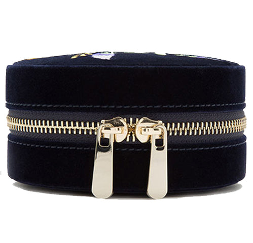 Wolf Jewellery Travel Case Zoe Round Indigo 393216