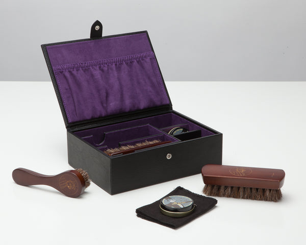 WOLF Shoe Shine Kit Black Purple