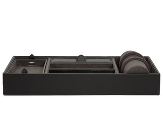 Wolf Valet Tray With Cuff Blake Black Grey 306402
