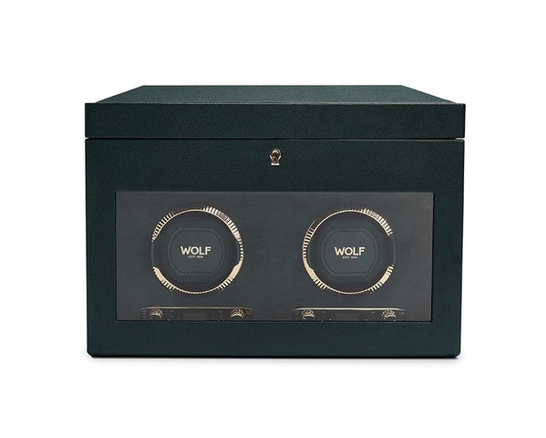WOLF Watch Winder British Racing Green Double
