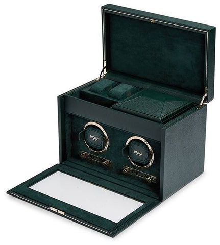 Wolf Watch Winder British Racing Green Double 792241