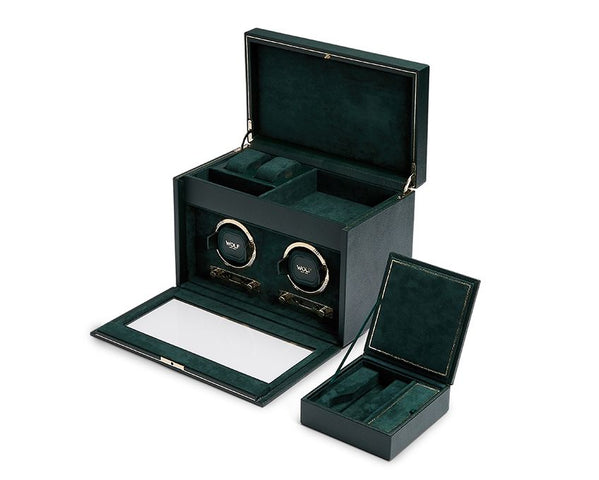 WOLF Watch Winder British Racing Green Double