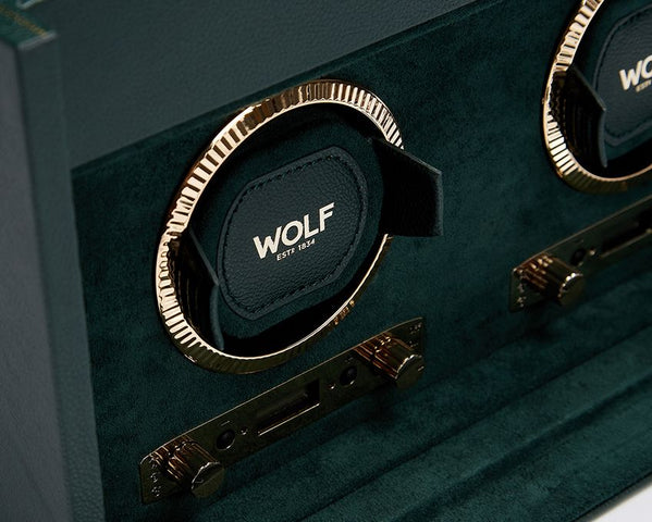 WOLF Watch Winder British Racing Green Double