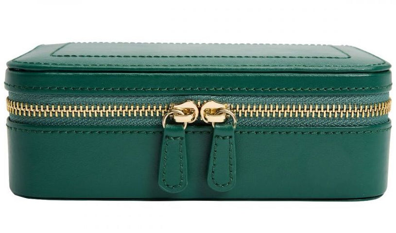WOLF Jewellery Case Sophia Zip Case Forest Green