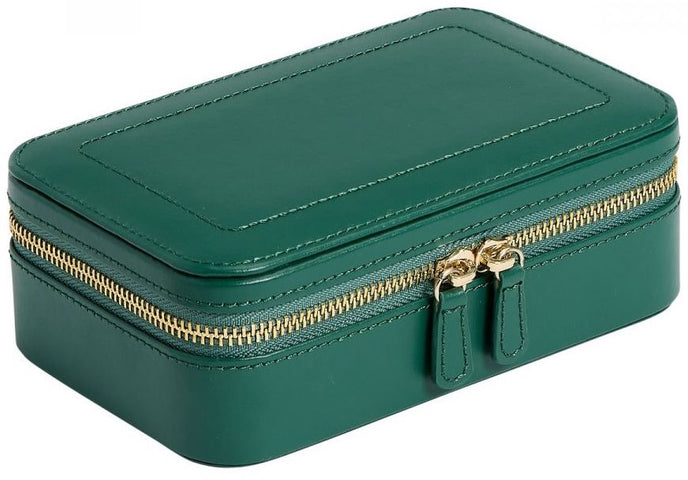 WOLF Jewellery Case Sophia Zip Case Forest Green