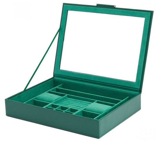 WOLF Jewellery Box Sophia With Window Forest Green 392412