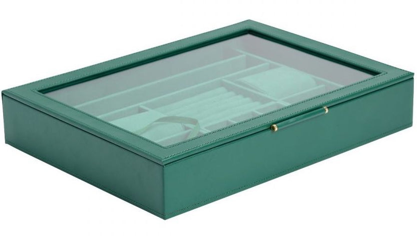 WOLF Jewellery Box Sophia With Window Forest Green