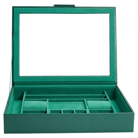WOLF Jewellery Box Sophia With Window Forest Green