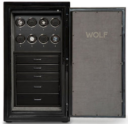 WOLF Watch Safe Atlas 8 Piece Onyx 491864