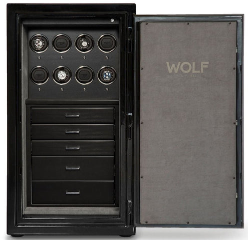 WOLF Watch Safe Atlas 8 Piece Onyx 491864