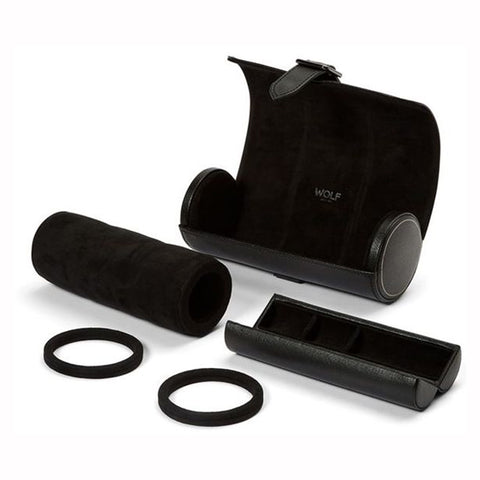 WOLF Watch Roll British Racing Black Triple