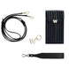 Wolf Mimi Collection Leather Black Phone Case with Wristlet and Lanyard