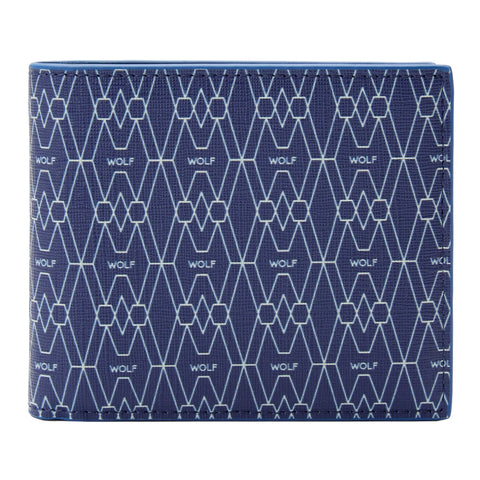 Wolf Signature Vegan Collection Blue Billfold Coin Wallet, 776124
