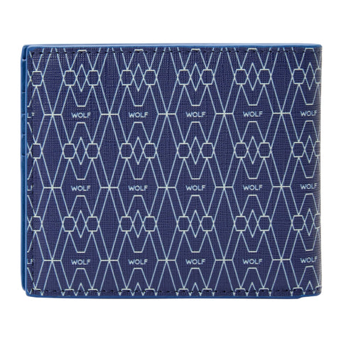 Wolf Signature Vegan Collection Blue Billfold Coin Wallet
