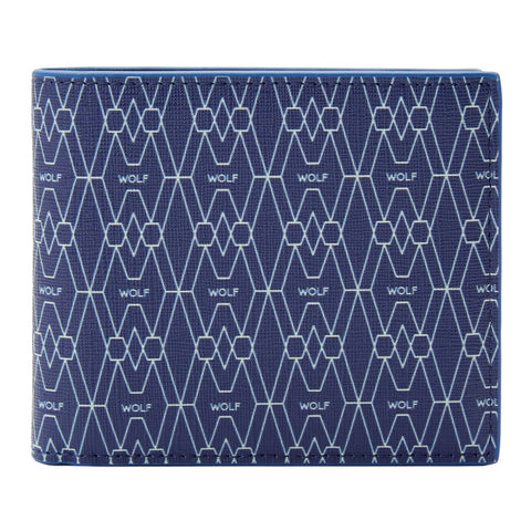 Wolf Signature Vegan Collection Blue Billfold Wallet, 776024