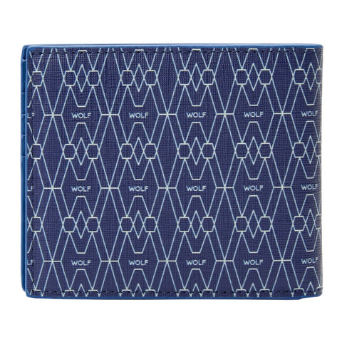 Wolf Signature Vegan Collection Blue Billfold Wallet