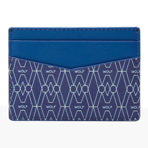 Wolf Signature Vegan Collection Blue Cardholder