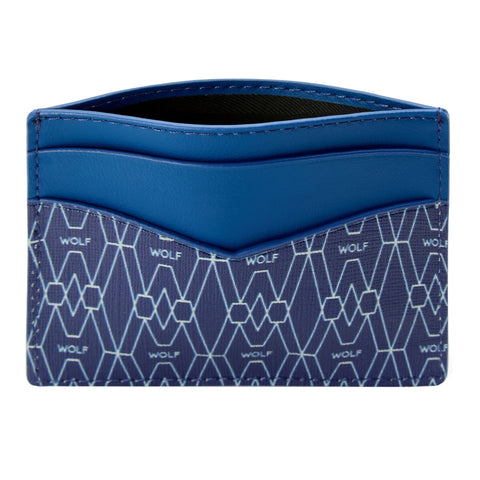 Wolf Signature Vegan Collection Blue Cardholder