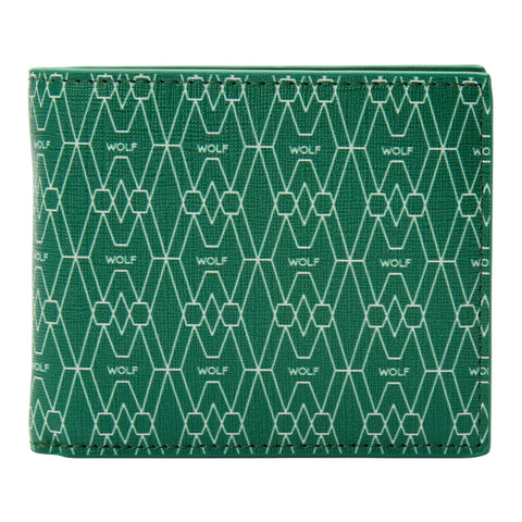 Wolf Signature Vegan Collection Green Billfold Coin Wallet, 776130