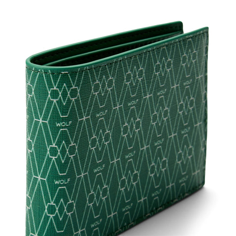 Wolf Signature Vegan Collection Green Billfold Coin Wallet