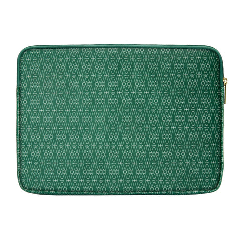 Wolf Signature Vegan Collection Green Laptop Zip Case