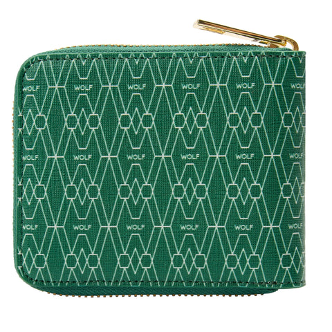 Wolf Signature Vegan Collection Green Range Zip Around Wallet
