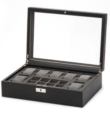 Wolf Watch Box Howard Black 465203