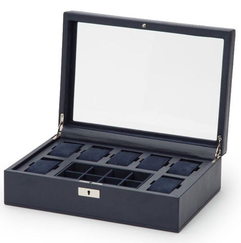 Wolf Watch Box Howard Navy 465217