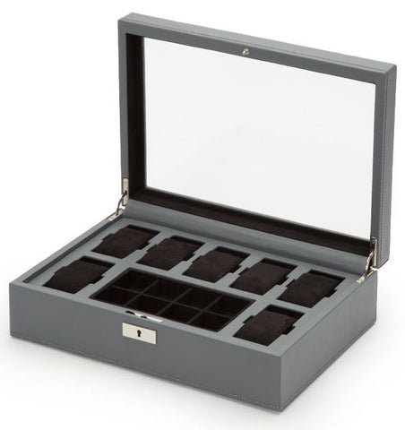 Wolf Watch Box Howard Grey 465265