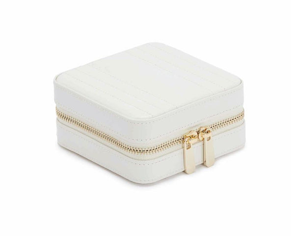 WOLF Jewellery Case Maria Zip Small White