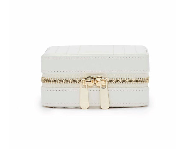 WOLF Jewellery Case Maria Zip Small White