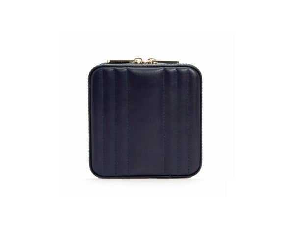 WOLF Jewellery Case Maria Zip Small Navy
